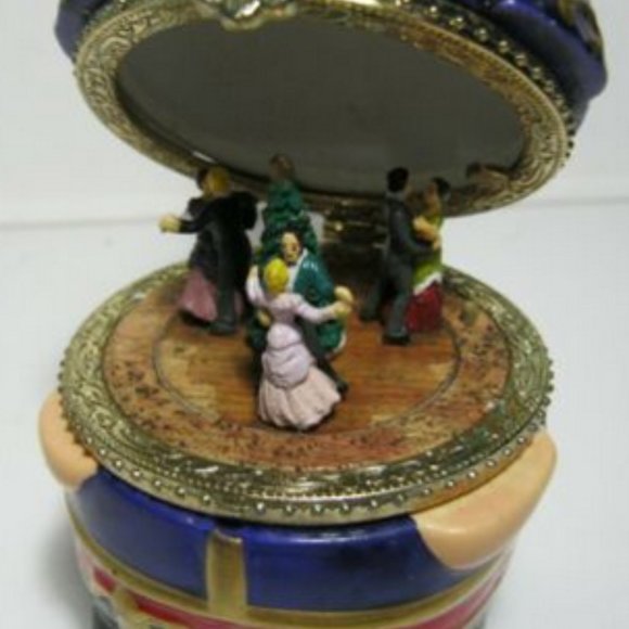 Mr Christmas Musical Ornaments Trinket Box Musical Music Animated Set of 5 - Picture 4 of 7